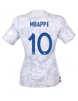 Francie Kylian Mbappe #10 Venkovní Dres pro Dámské MS 2022 Krátký Rukáv